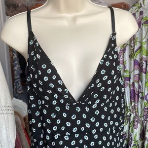NEW Free People Black Floral Daisy Slip
Mini Dress Sz SP